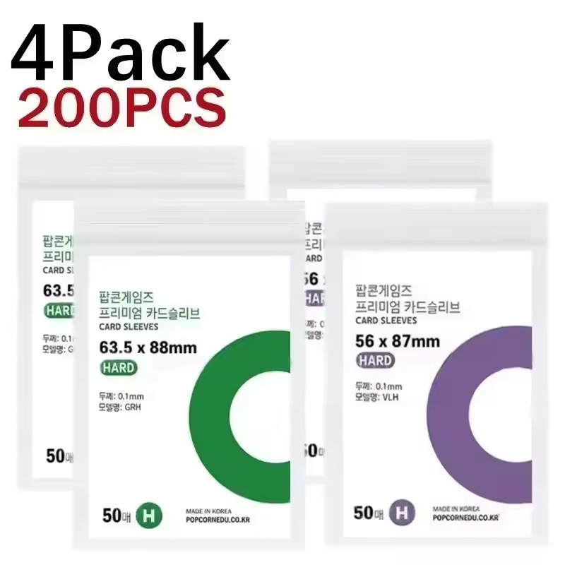 Card Penny Sleeve - 56x87mm 63.5x88mm カードスリーブ 透明PP KPOPカードホルダー ポストカードフィルム