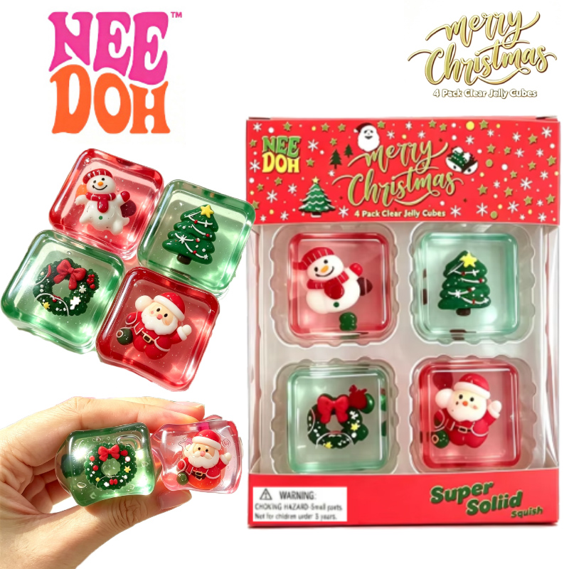 Fidget Cube Original - NEEDOH ミニ4個セット ナイスキューブ ストレス解消 スクイッシーキューブ 抗不安