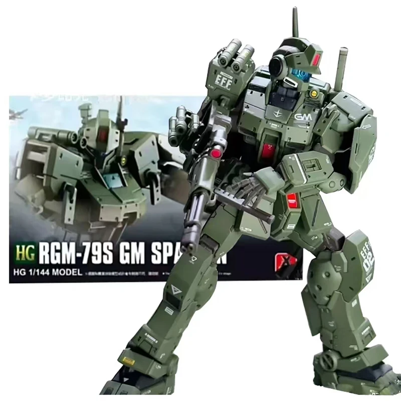 Bandai Model Gundam Hg - XFS Hg 1/144 RGM-79S Gm スパルタン組立モデル可動ジョイントハイモデルキットギフトおもちゃコレクション子供のためのアクションフィギュアモデル