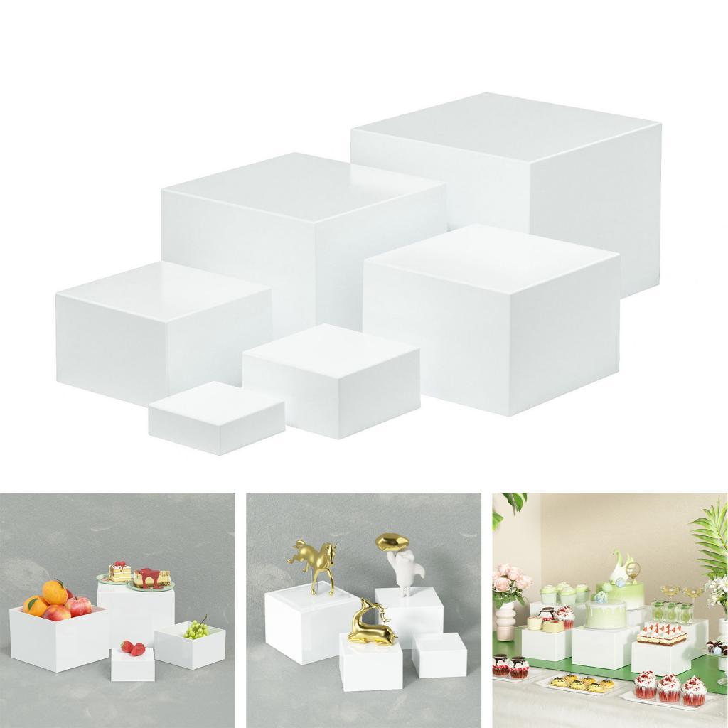 アクリル製ビュッフェライザーセット、多サイズ中空底フードディ - Display Risers Set のレビューと価格