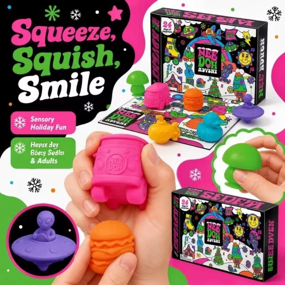 クリスマス・カウントダウン・カレンダー、サプライズボックス、 - Fidget Cube Original のレビューと価格