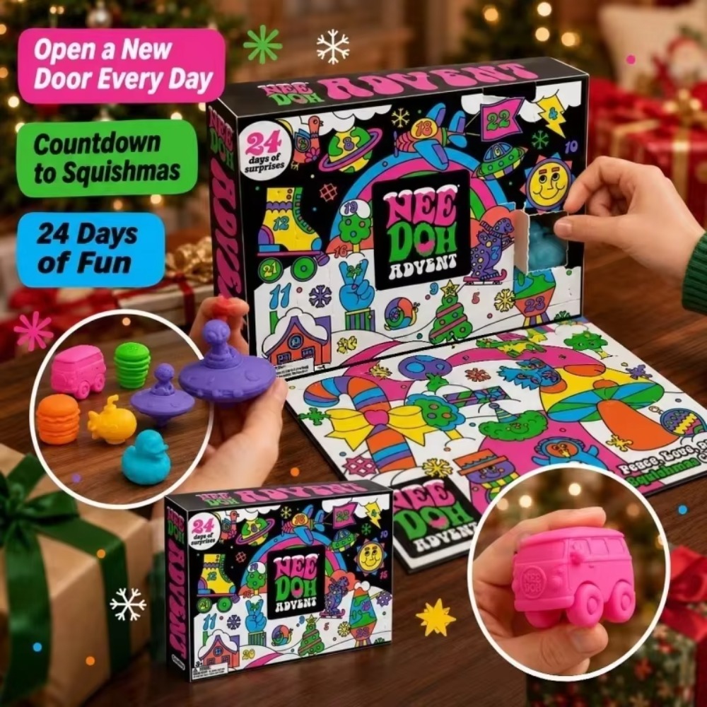 クリスマス・カウントダウン・カレンダー、サプライズボックス、 - Fidget Cube Original のレビューと価格