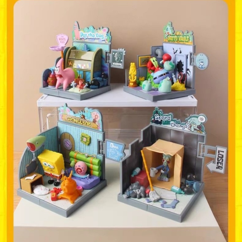 公式スポンジボブスクエアパンツ スクイドワード パトリック  - Building Block Mini のレビューと価格