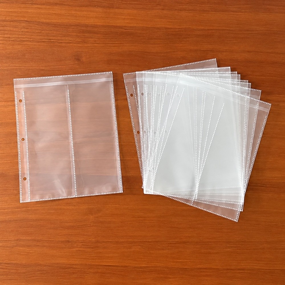 クリアビューカードスリーブ3連 A5サイズ 多機能ポケット付 - Card Penny Sleeve のレビューと価格