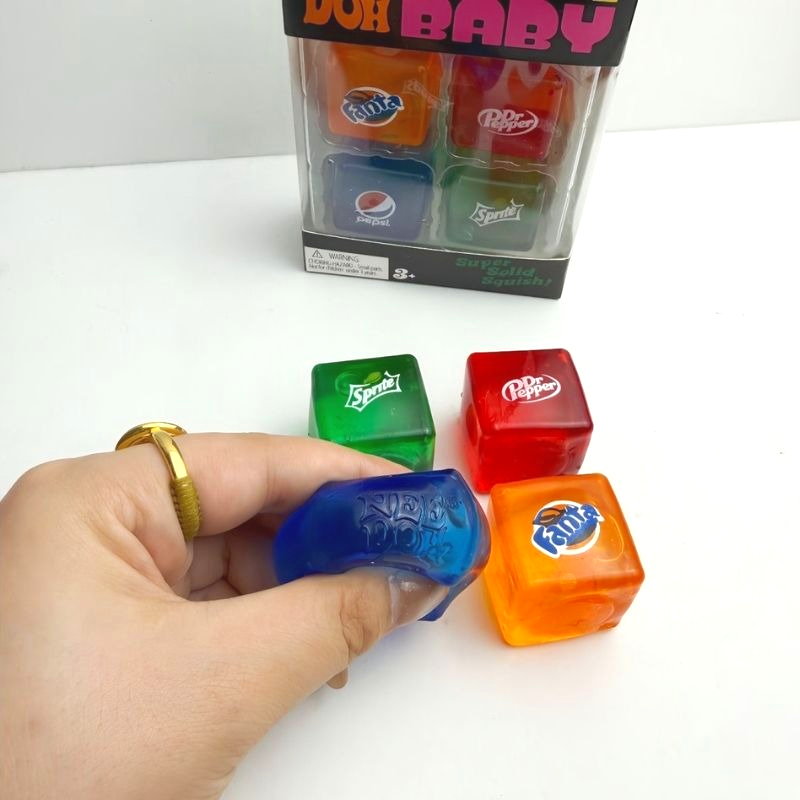 ミニ4個セット ニードーナイス アイスキューブ スローリバウ - Fidget Cube Original のレビューと価格