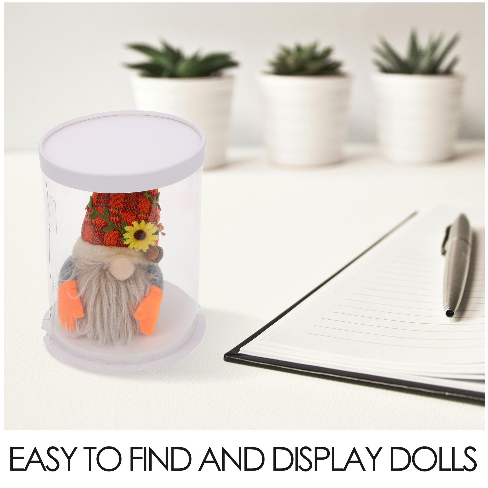 透明なディスプレイケース。ハロウィン、クリスマス、新年の飾り - Display Case Acrylic のレビューと価格