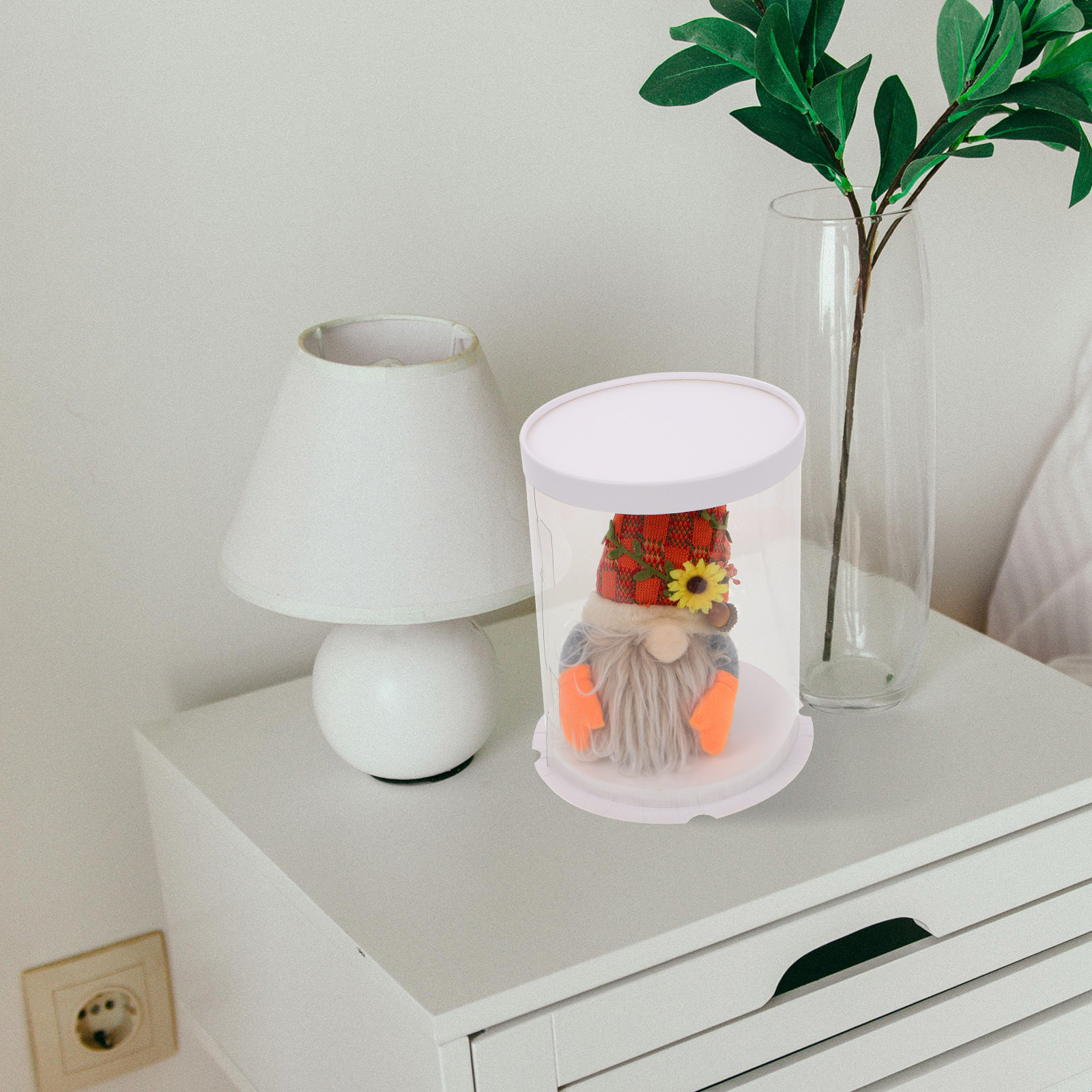 透明なディスプレイケース。ハロウィン、クリスマス、新年の飾り - Display Case Acrylic のレビューと価格